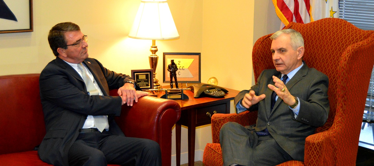 Reed Meets with U.S. Secretary of Defense Nominee Ash Carter